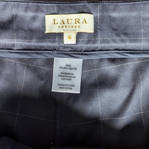 NWOT Laura Petites City Fit Plaid Trousers - Picture 2 of 5